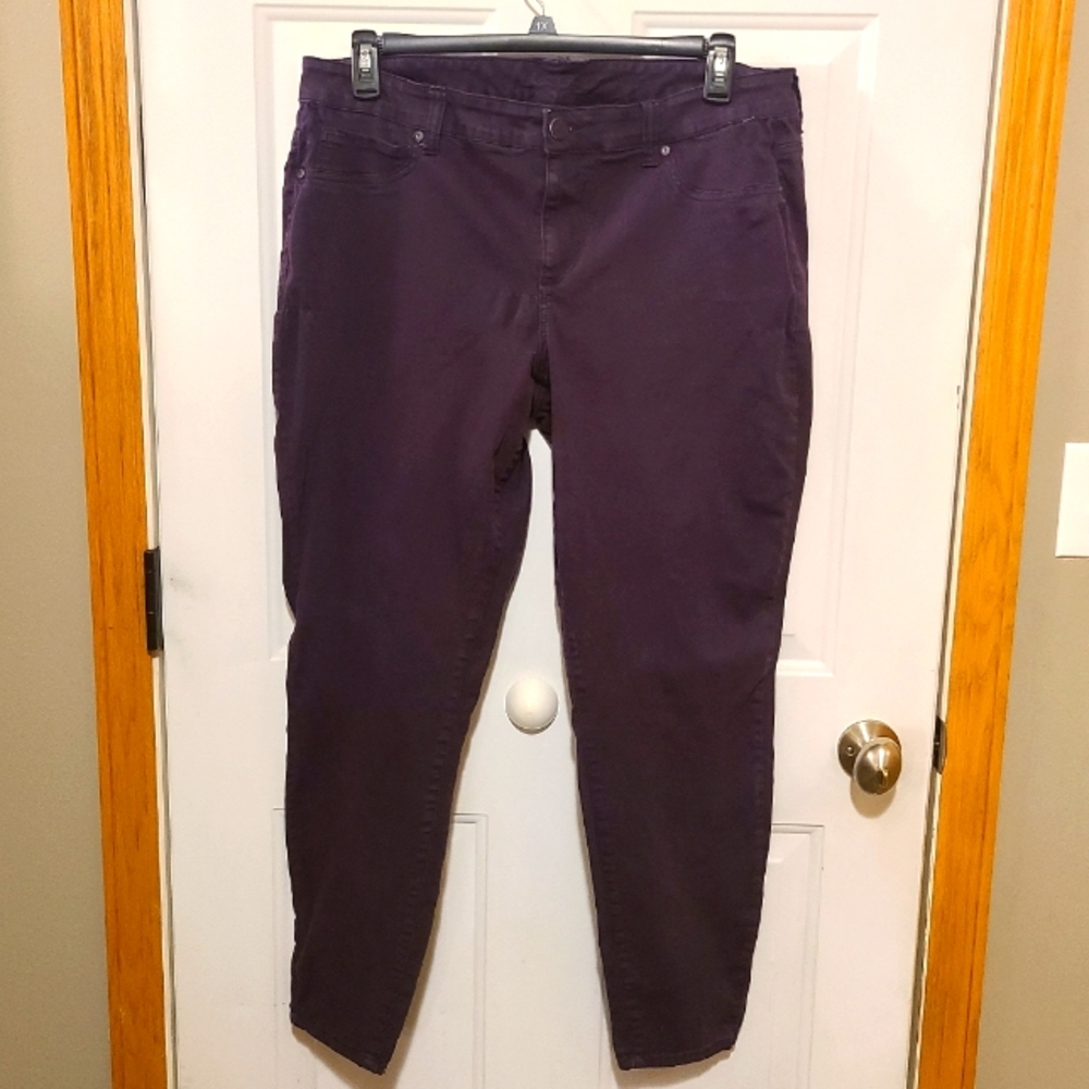 Maurices size 18 plum stretch jeans
